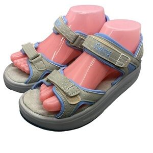 Curves Tone Rocker Sandals Hook & Loop‎ Closure Size 7